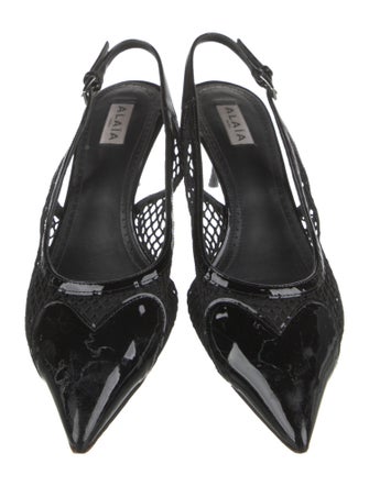 Alaïa Mesh Slingback Pumps