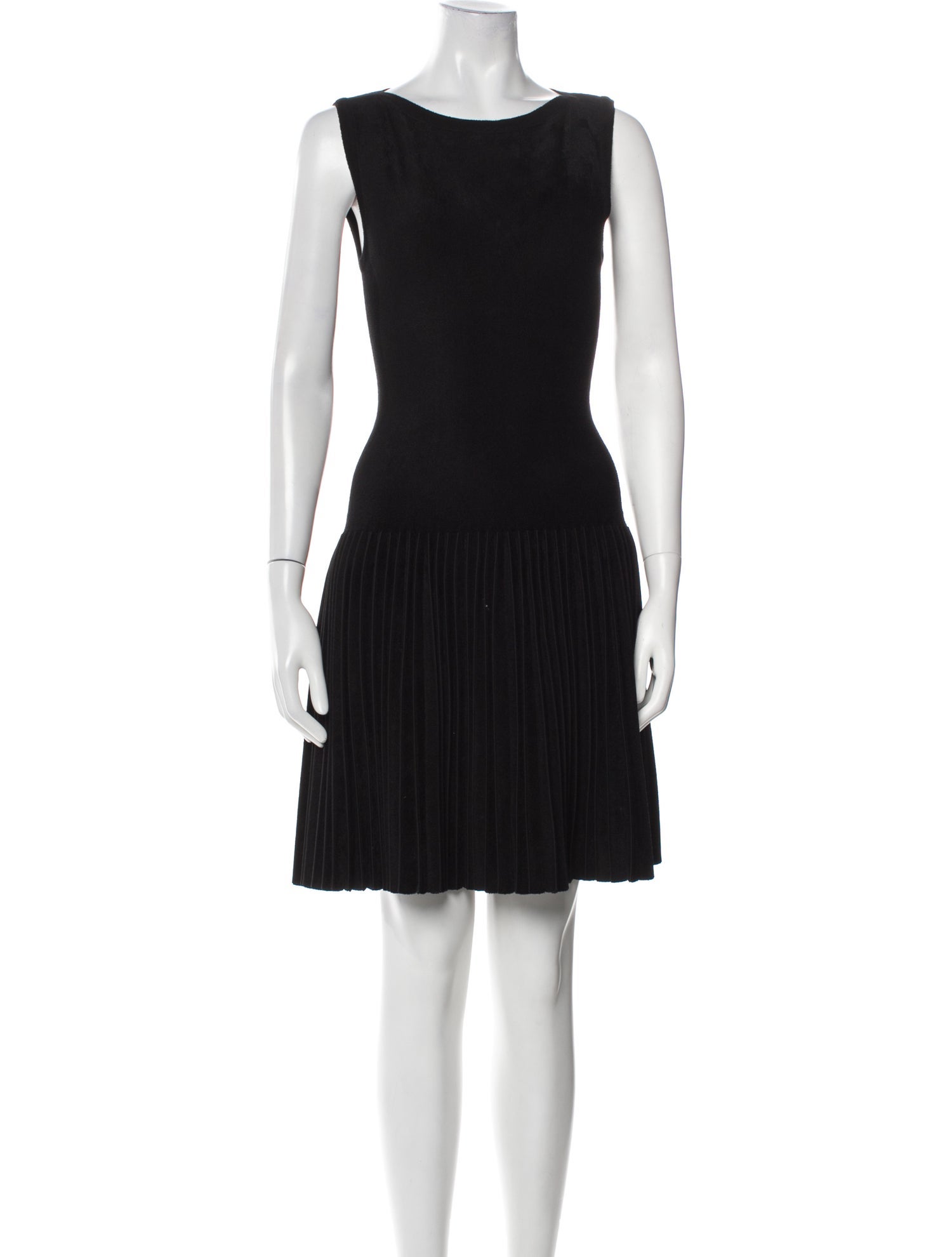 Alaïa Scoop Neck Mini Dress