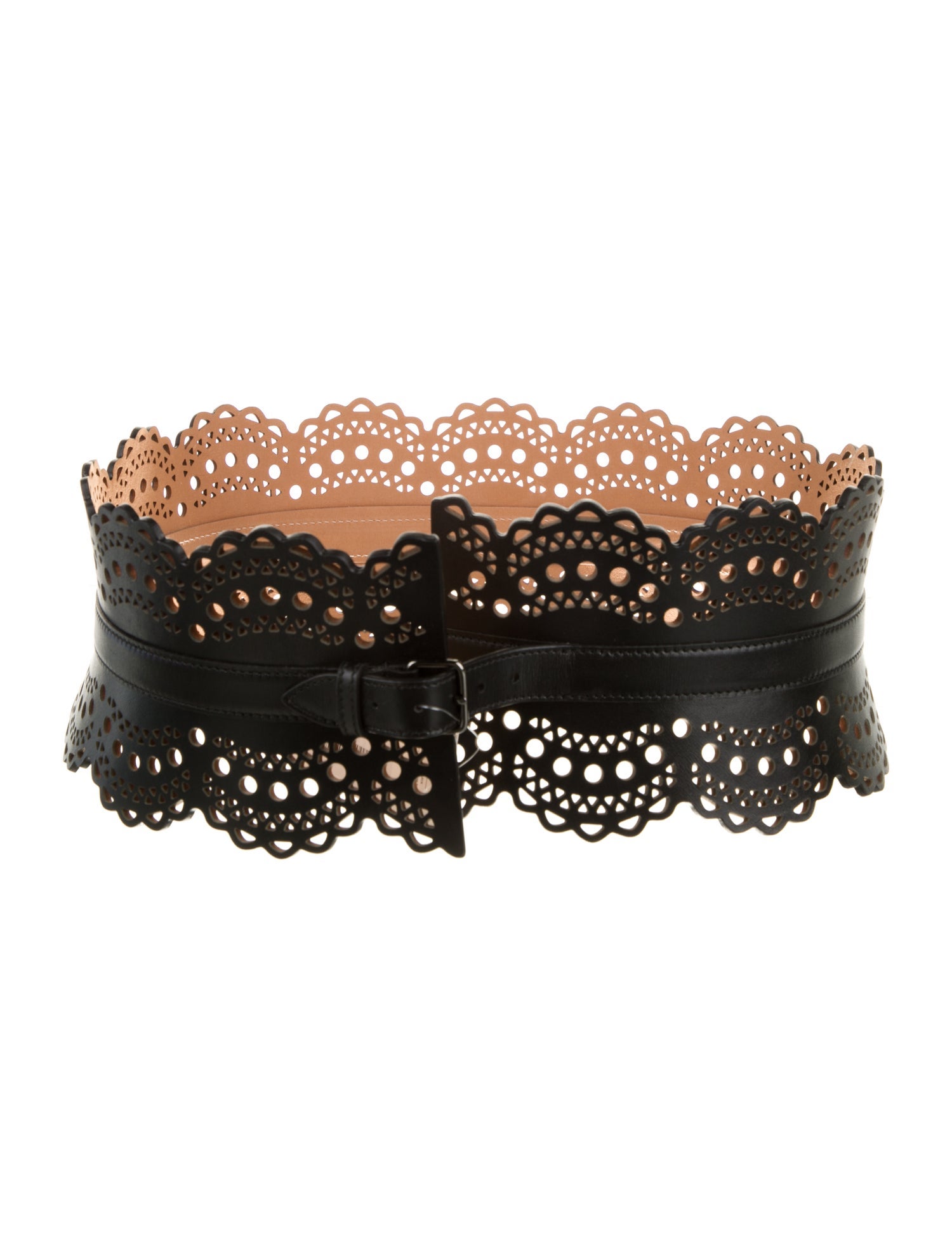 Alaïa Wide Leather Waist Belt
