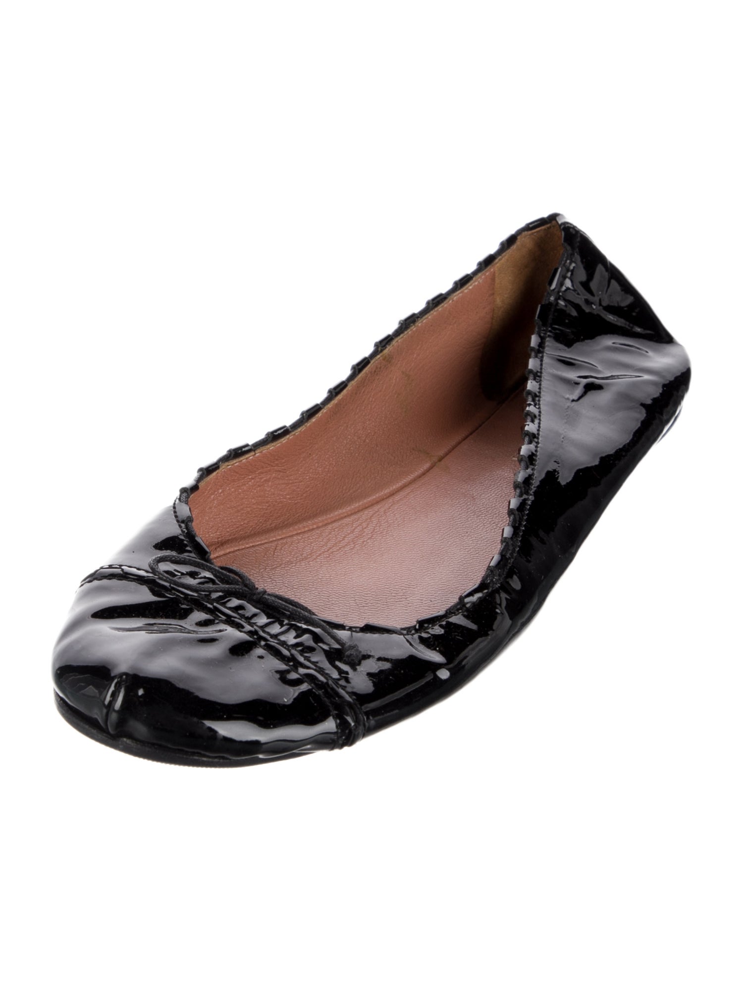 Alaïa Patent Leather Ballet Flats