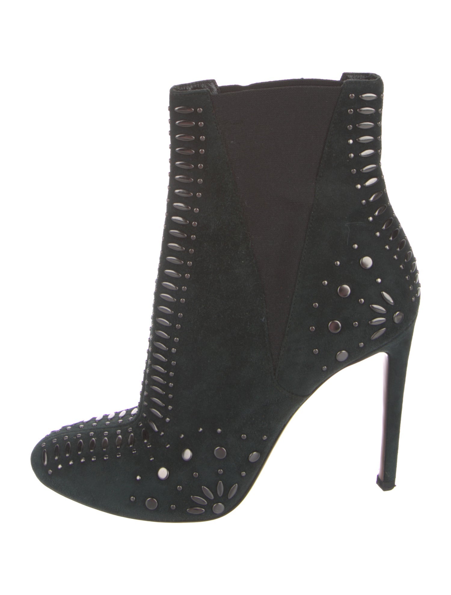 Alaïa Suede Studded Accents Chelsea Boots
