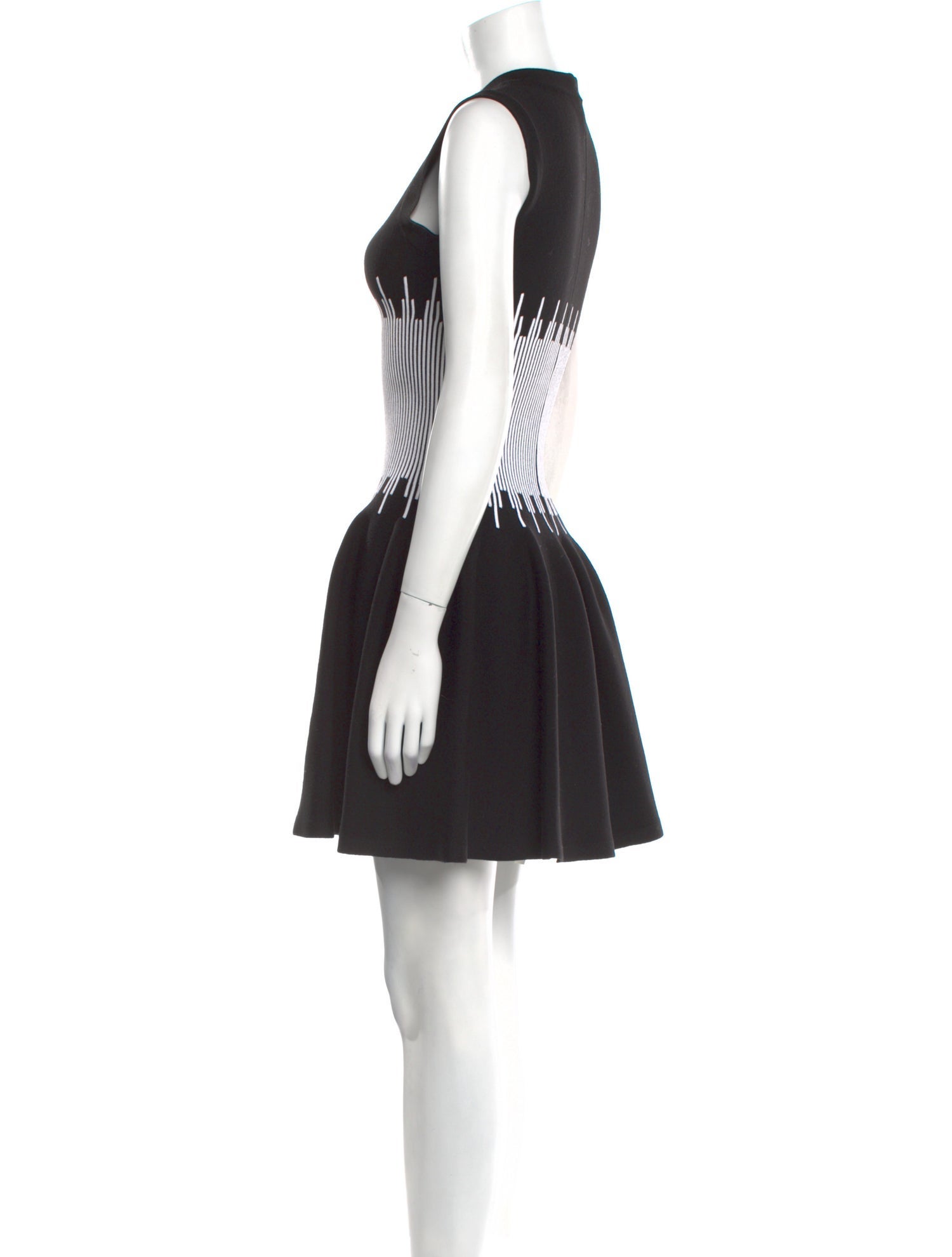 Alaïa Striped Mini Dress