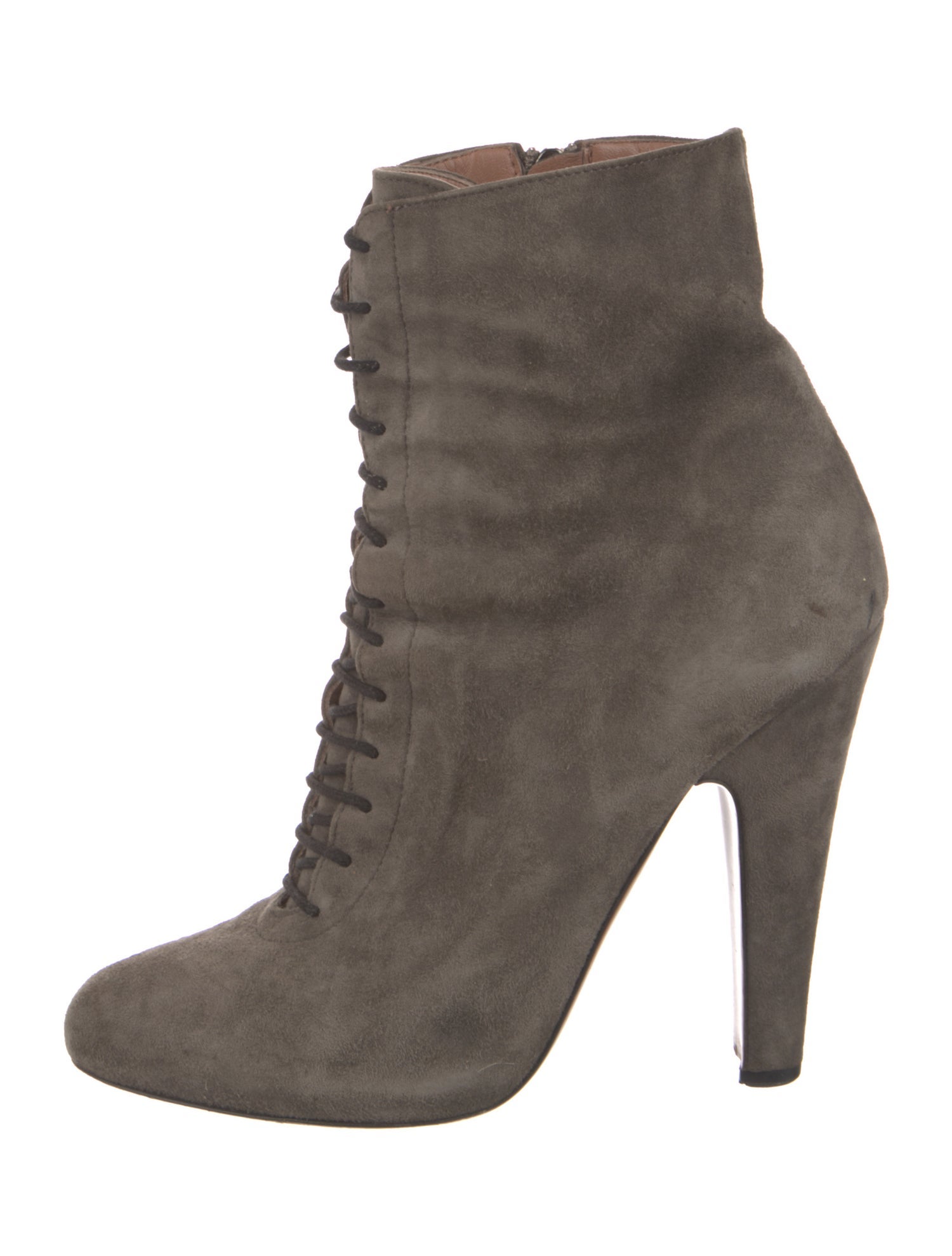 Alaïa Suede Lace-Up Boots