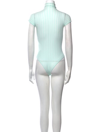 Alaïa Turtleneck Short Sleeve Bodysuit