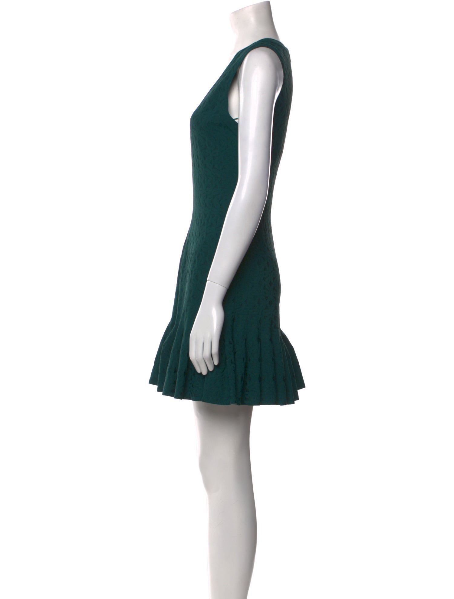 Alaïa V-Neck Mini Dress