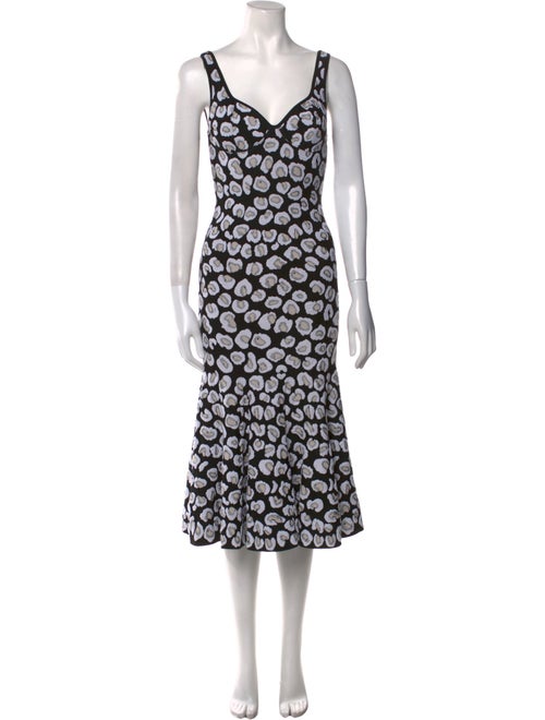 Alaïa Printed Midi Length Dress