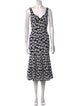 Alaïa Printed Midi Length Dress