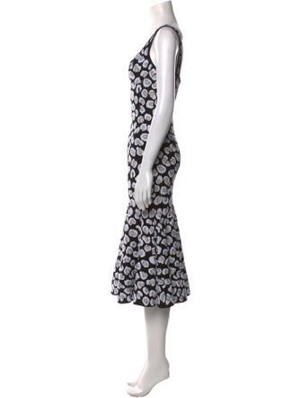 Alaïa Printed Midi Length Dress