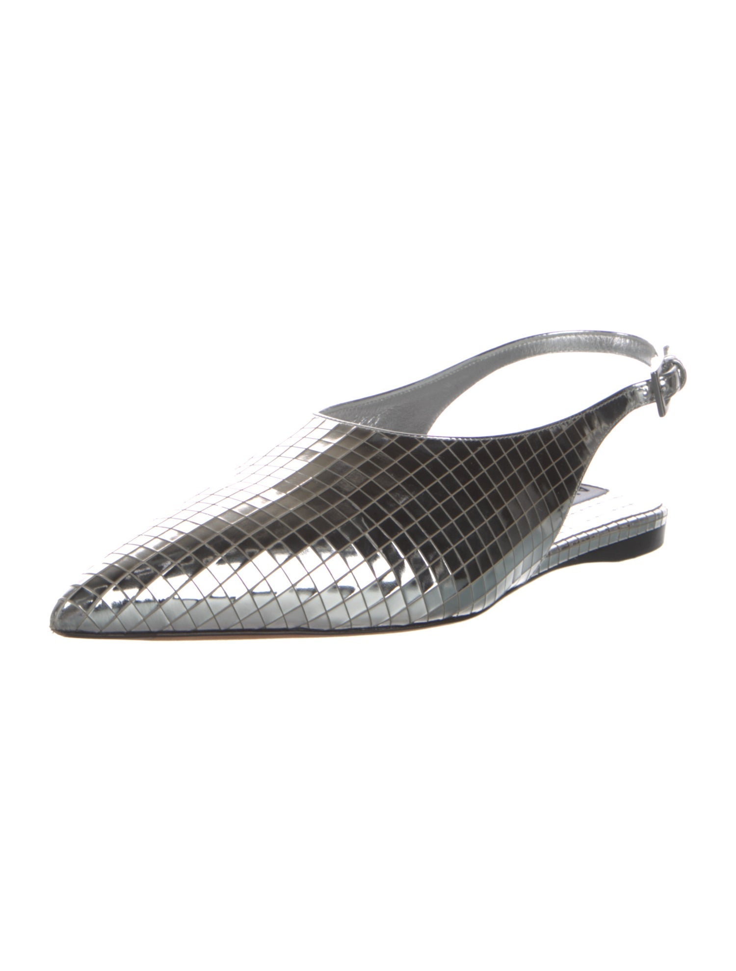 Alaïa Leather Slingback Flats