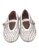 Alaïa Leather Crystal Embellishments Mary Jane Flats