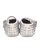 Alaïa Leather Crystal Embellishments Mary Jane Flats