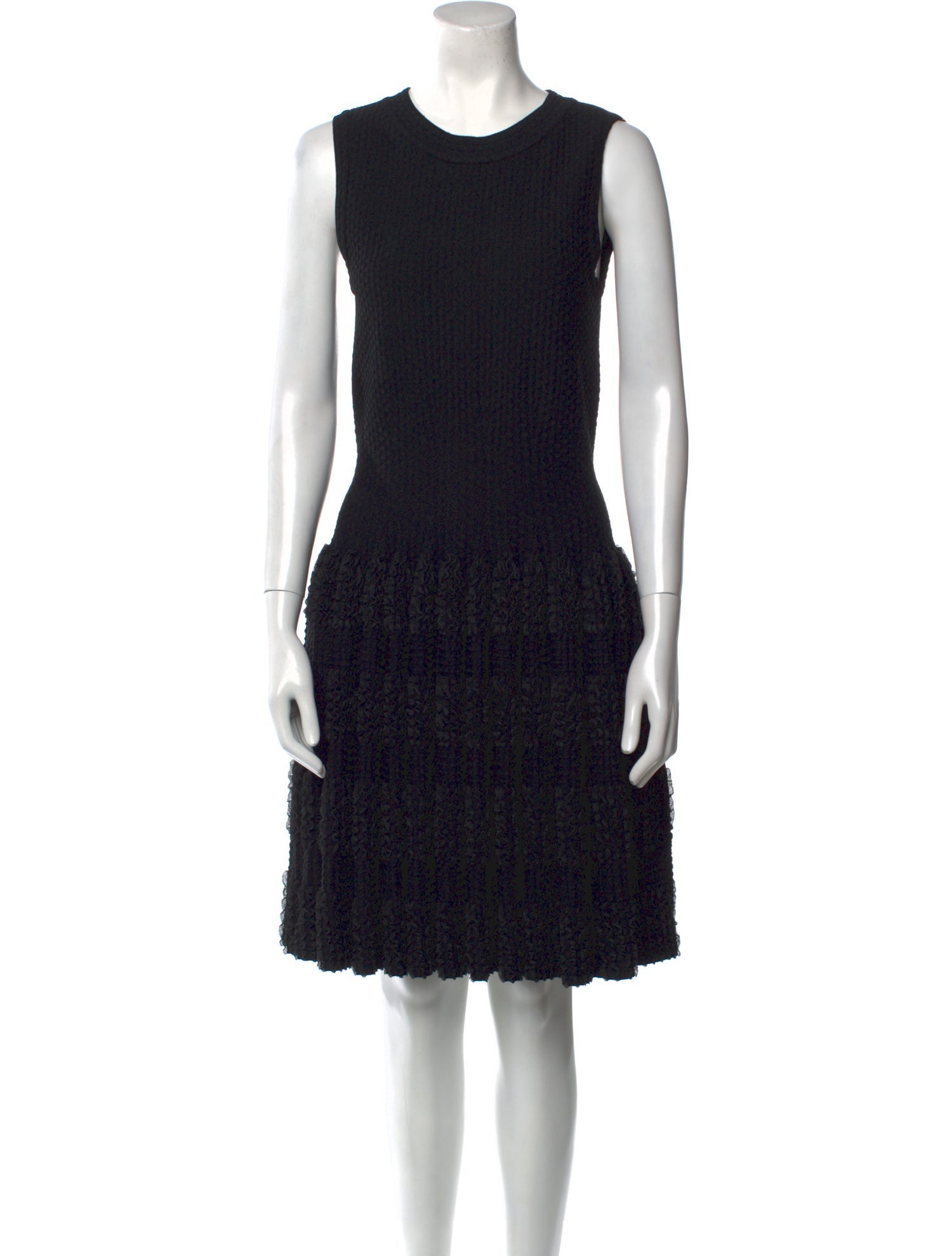 Alaïa Crew Neck Knee-Length Dress