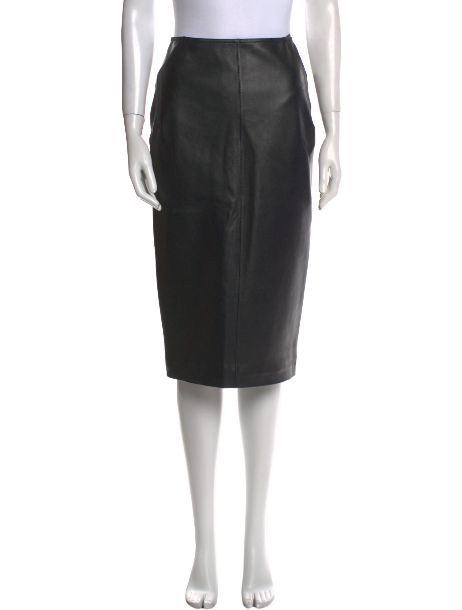 Alaïa Leather Knee-Length Skirt