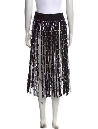 Alaïa Printed Midi Length Skirt
