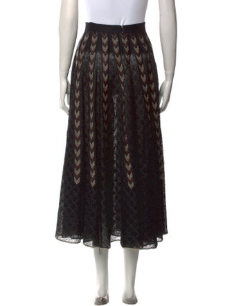 Alaïa Printed Midi Length Skirt