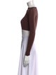 Alaïa Long Sleeve Crop Top