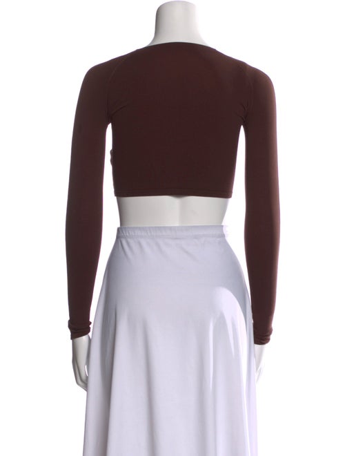 Alaïa Long Sleeve Crop Top