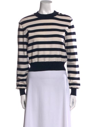 Alaïa Wool Striped Crop Top