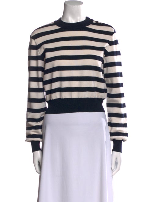 Alaïa Wool Striped Crop Top