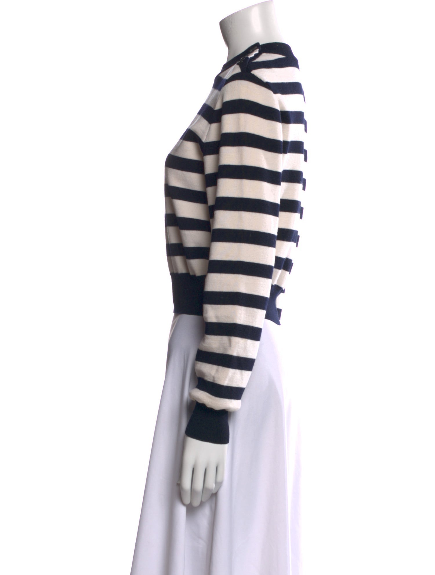 Alaïa Wool Striped Crop Top