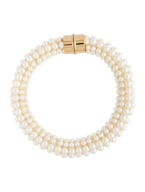 Alaïa Faux Pearl 'Graphic Pearl' Choker Necklace