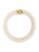Alaïa Faux Pearl 'Graphic Pearl' Choker Necklace