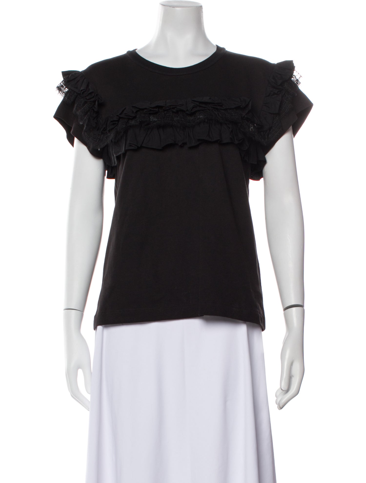 Alaïa Crew Neck Short Sleeve Top