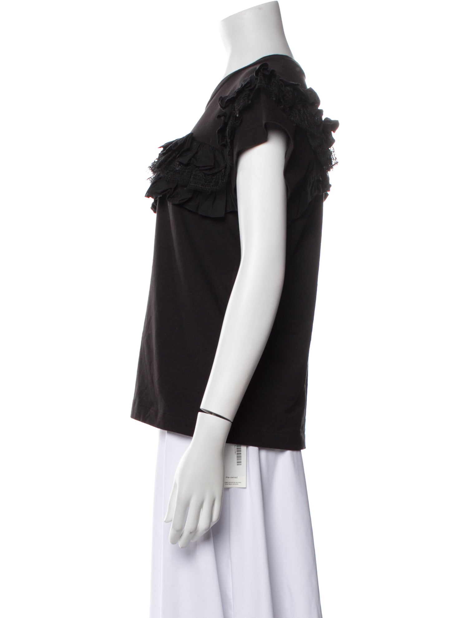 Alaïa Crew Neck Short Sleeve Top