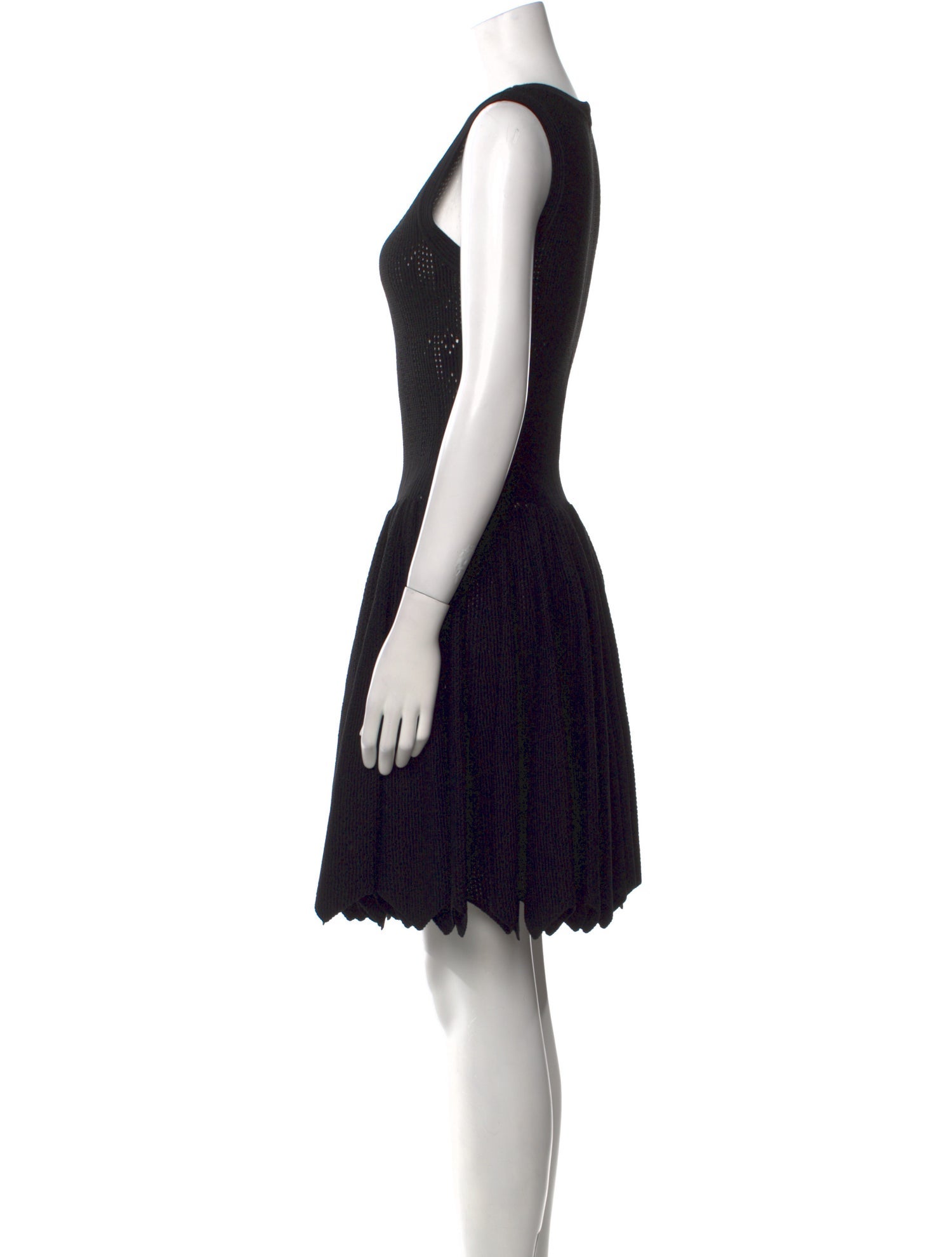 Alaïa Scoop Neck Mini Dress