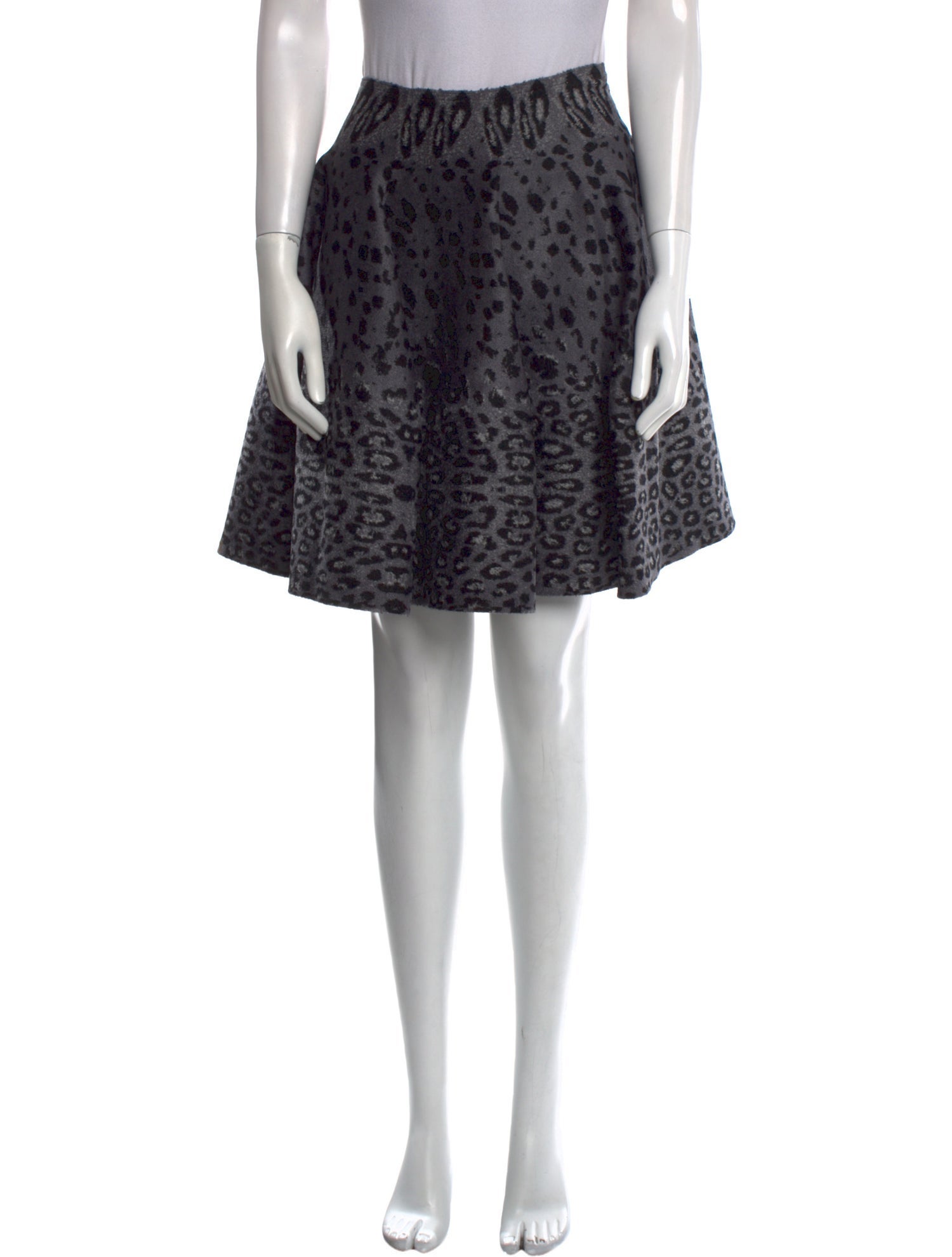 Alaïa Animal Print Knee-Length Skirt