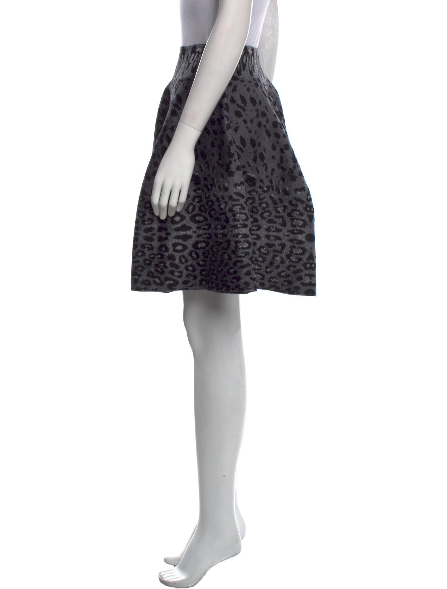 Alaïa Animal Print Knee-Length Skirt