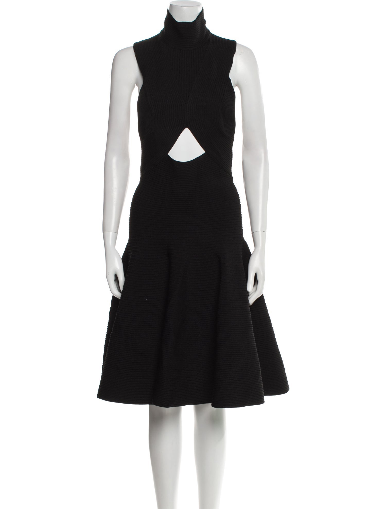 Alaïa Turtleneck Midi Length Dress
