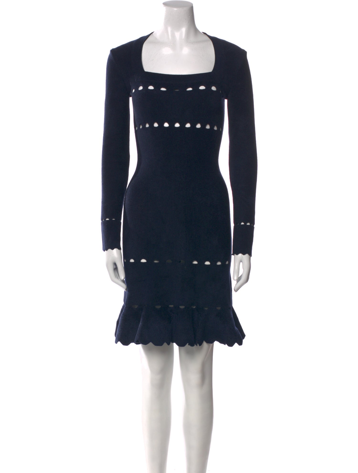 Alaïa Square Neckline Mini Dress