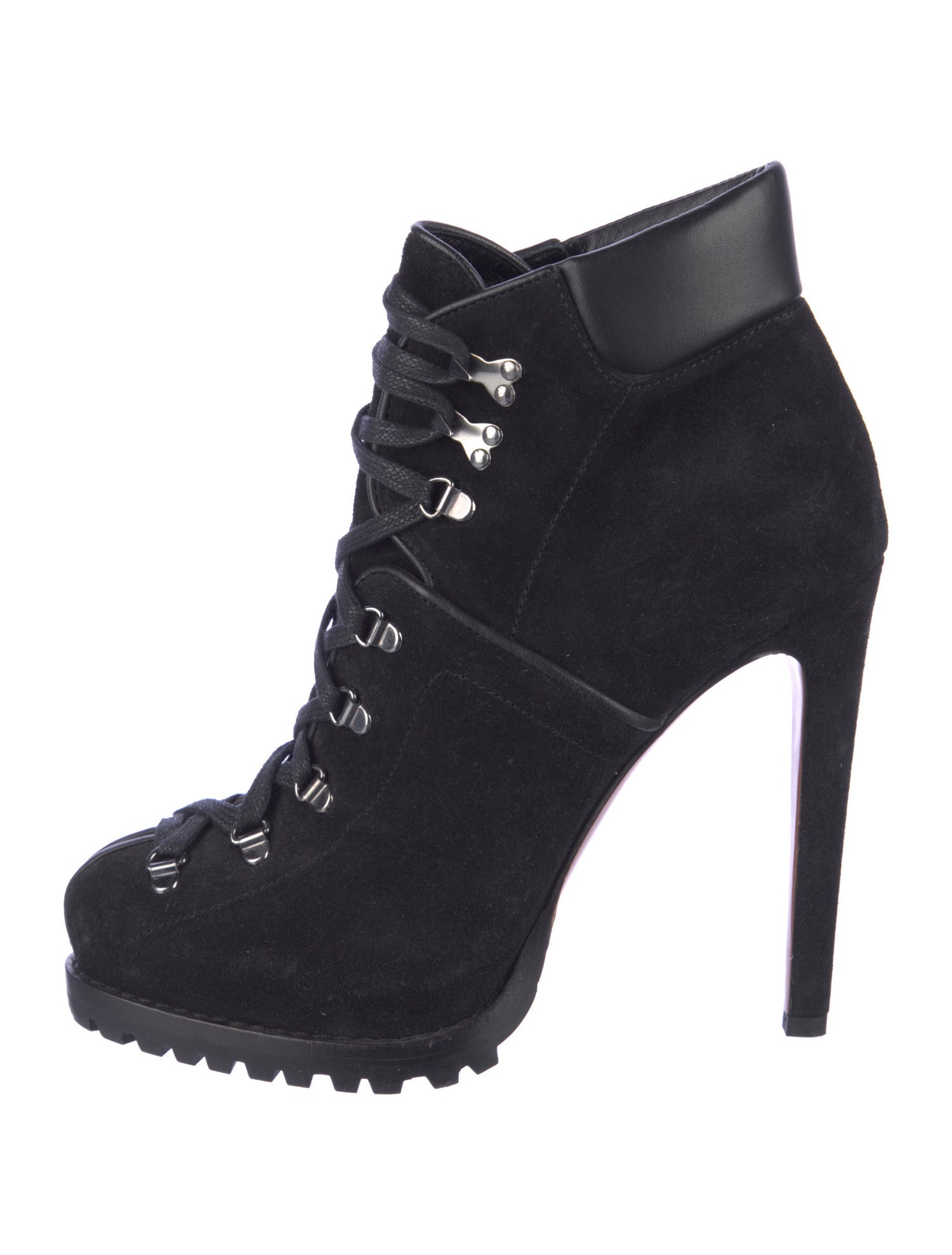 Alaïa Suede Lace-Up Boots