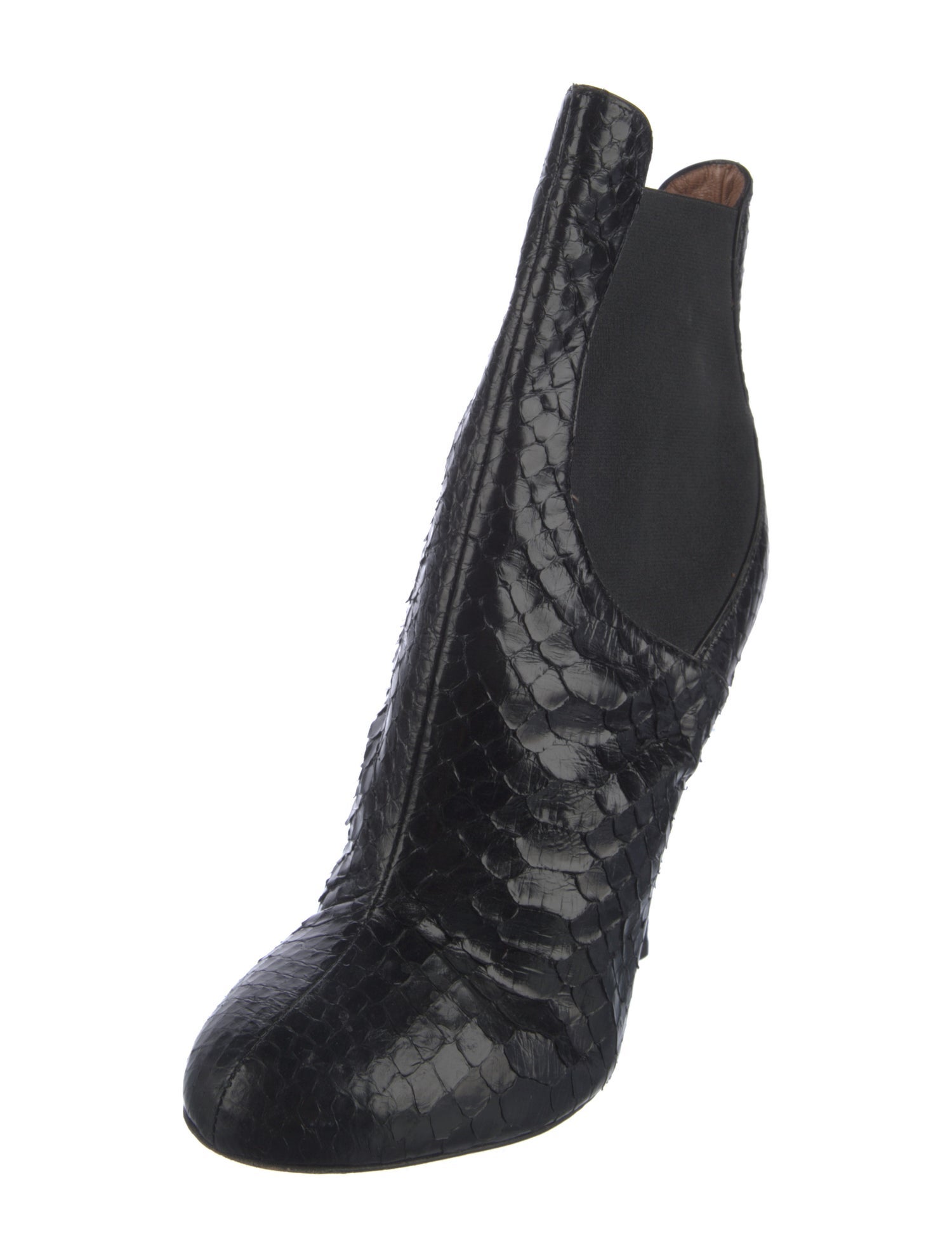 Alaïa Snakeskin Chelsea Boots