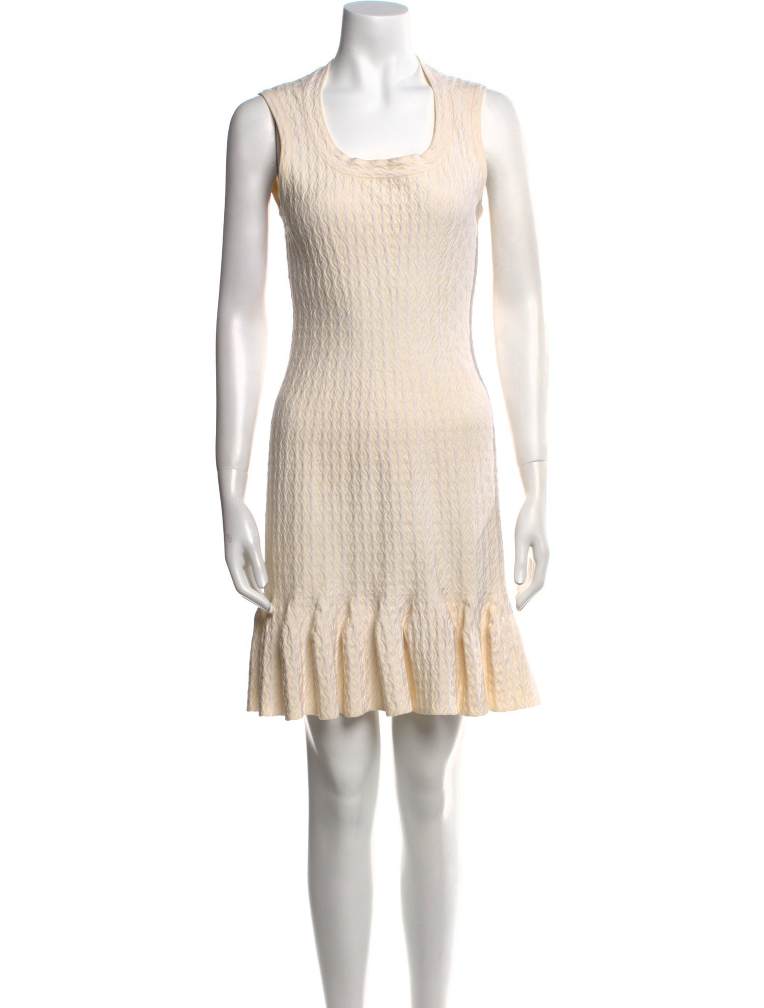 Alaïa Scoop Neck Mini Dress