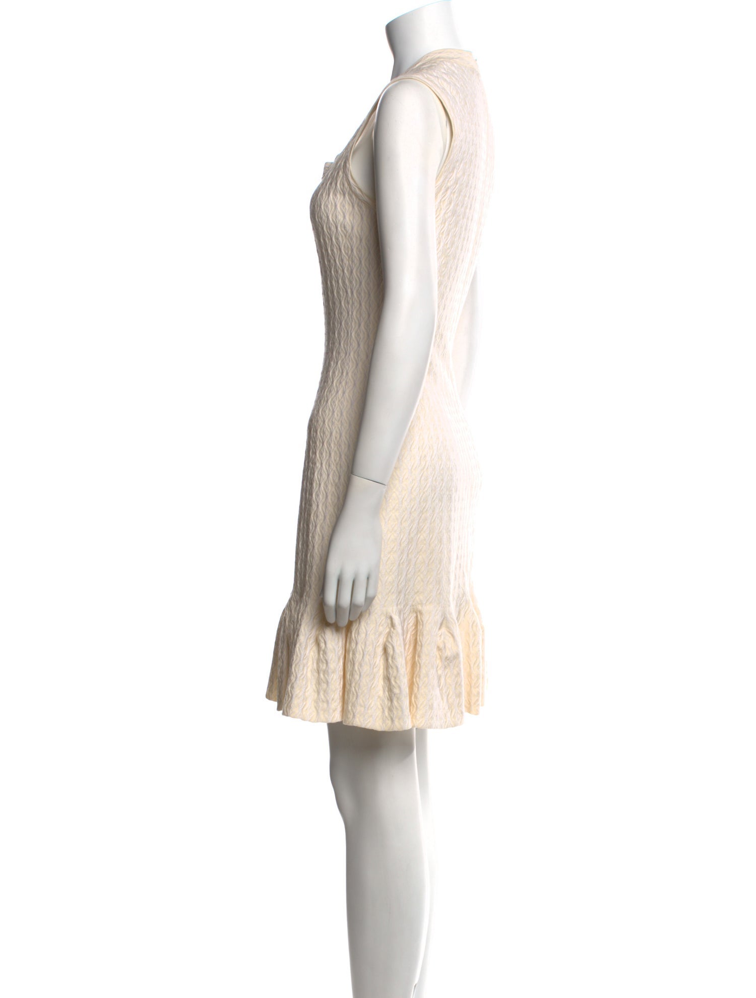 Alaïa Scoop Neck Mini Dress