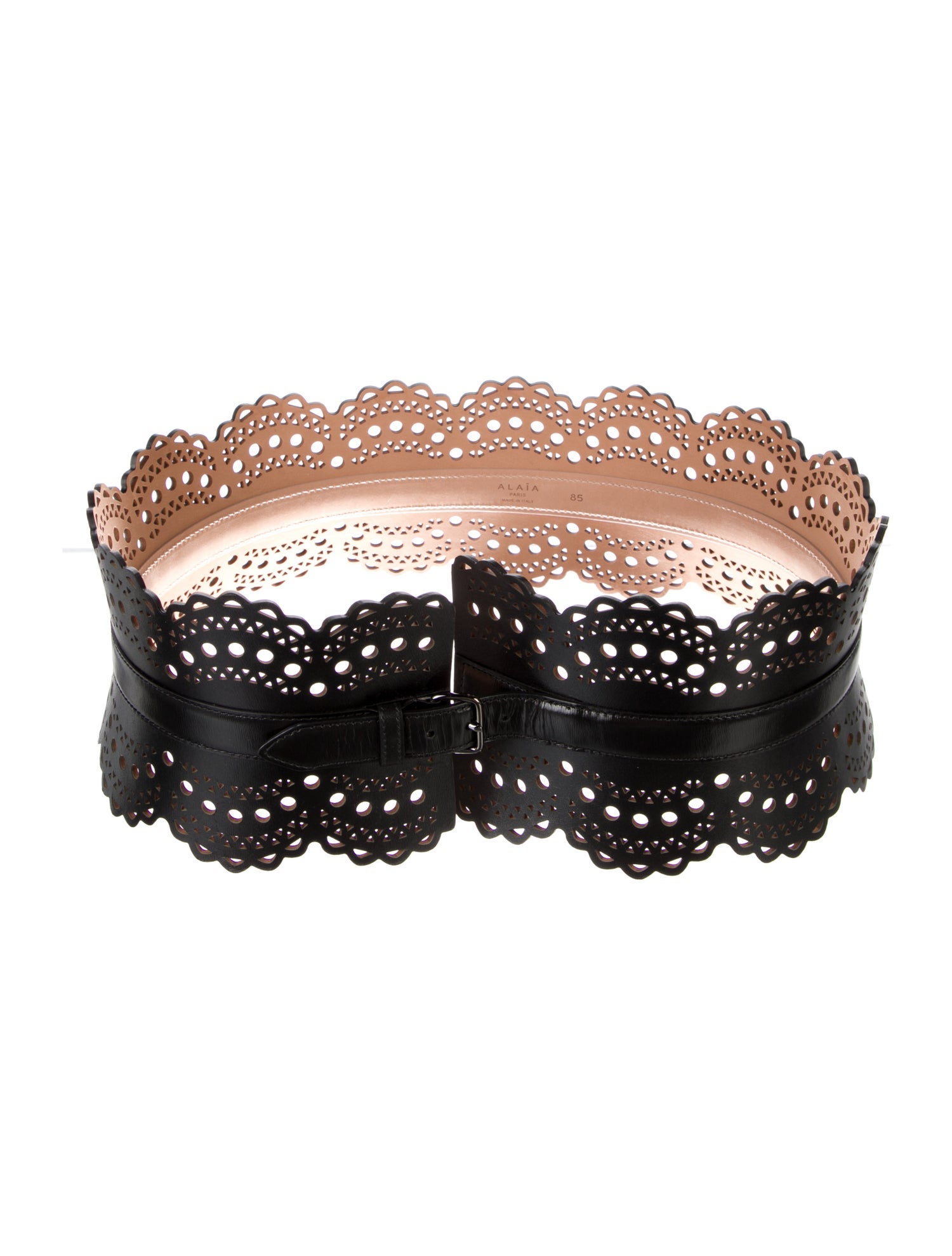 Alaïa Wide Leather Waist Belt