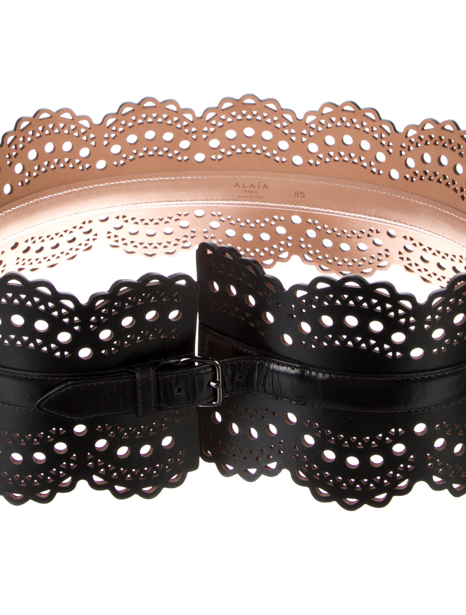 Alaïa Wide Leather Waist Belt