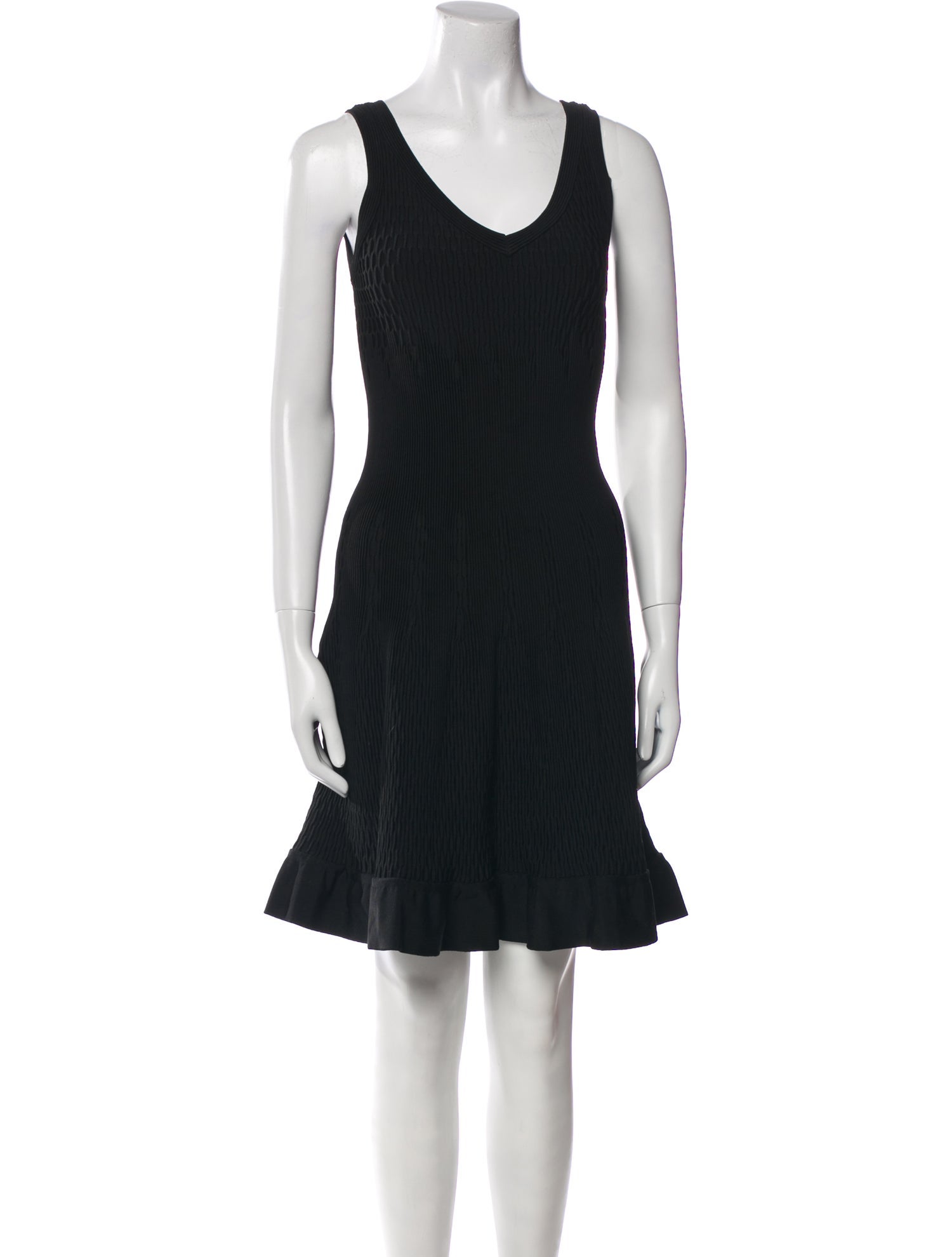 Alaïa Scoop Neck Mini Dress