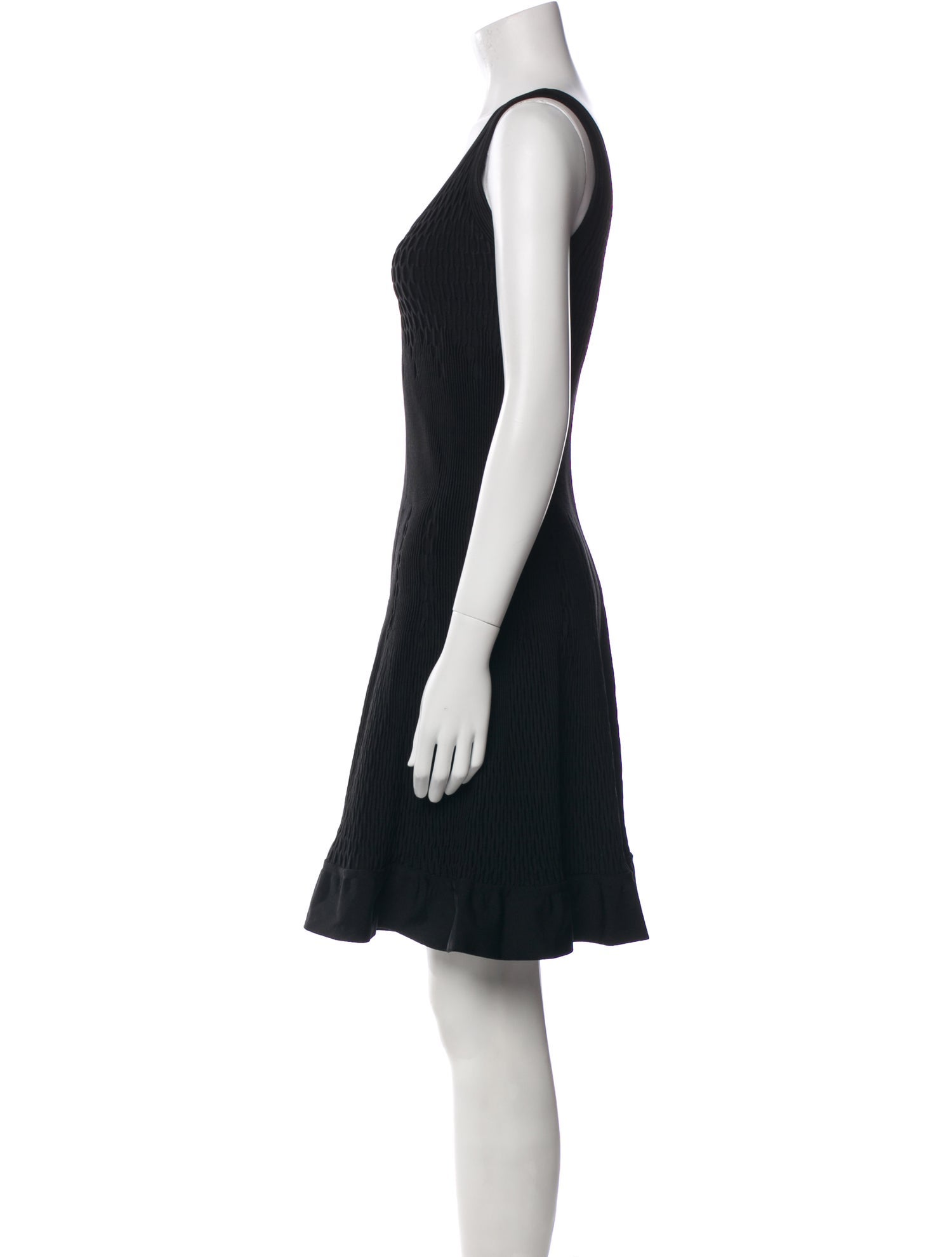 Alaïa Scoop Neck Mini Dress