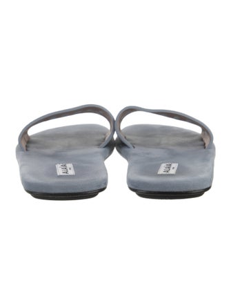 Alaïa Suede Lasercut Accents Slides