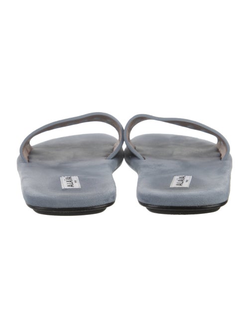 Alaïa Suede Lasercut Accents Slides