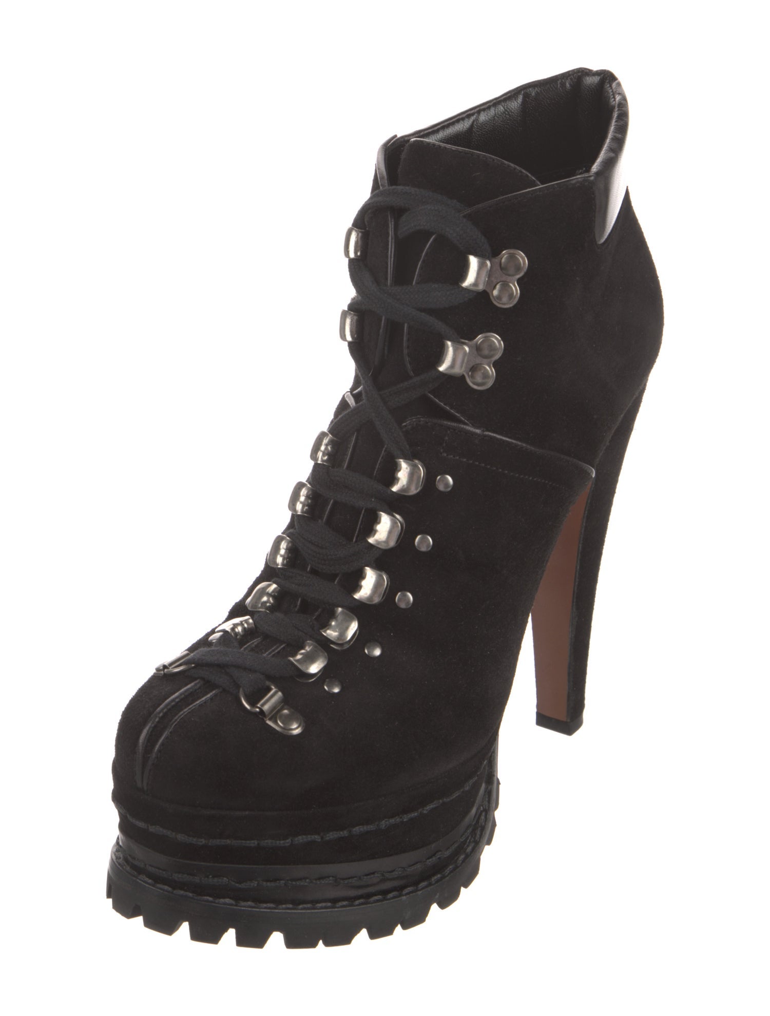 Alaïa Suede Lace-Up Boots
