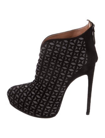 Alaïa Suede Lasercut Accents Pumps