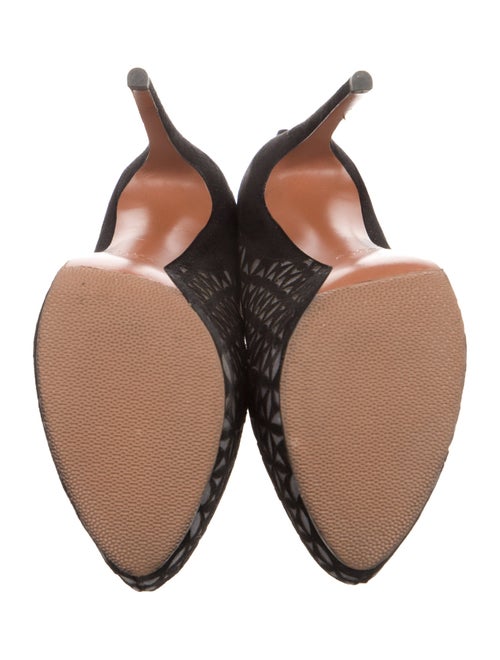 Alaïa Suede Lasercut Accents Pumps