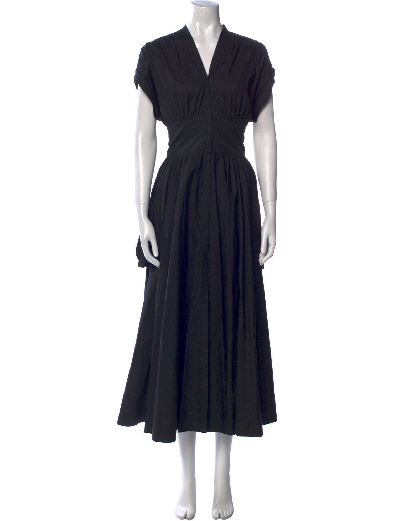 Alaïa V-Neck Long Dress