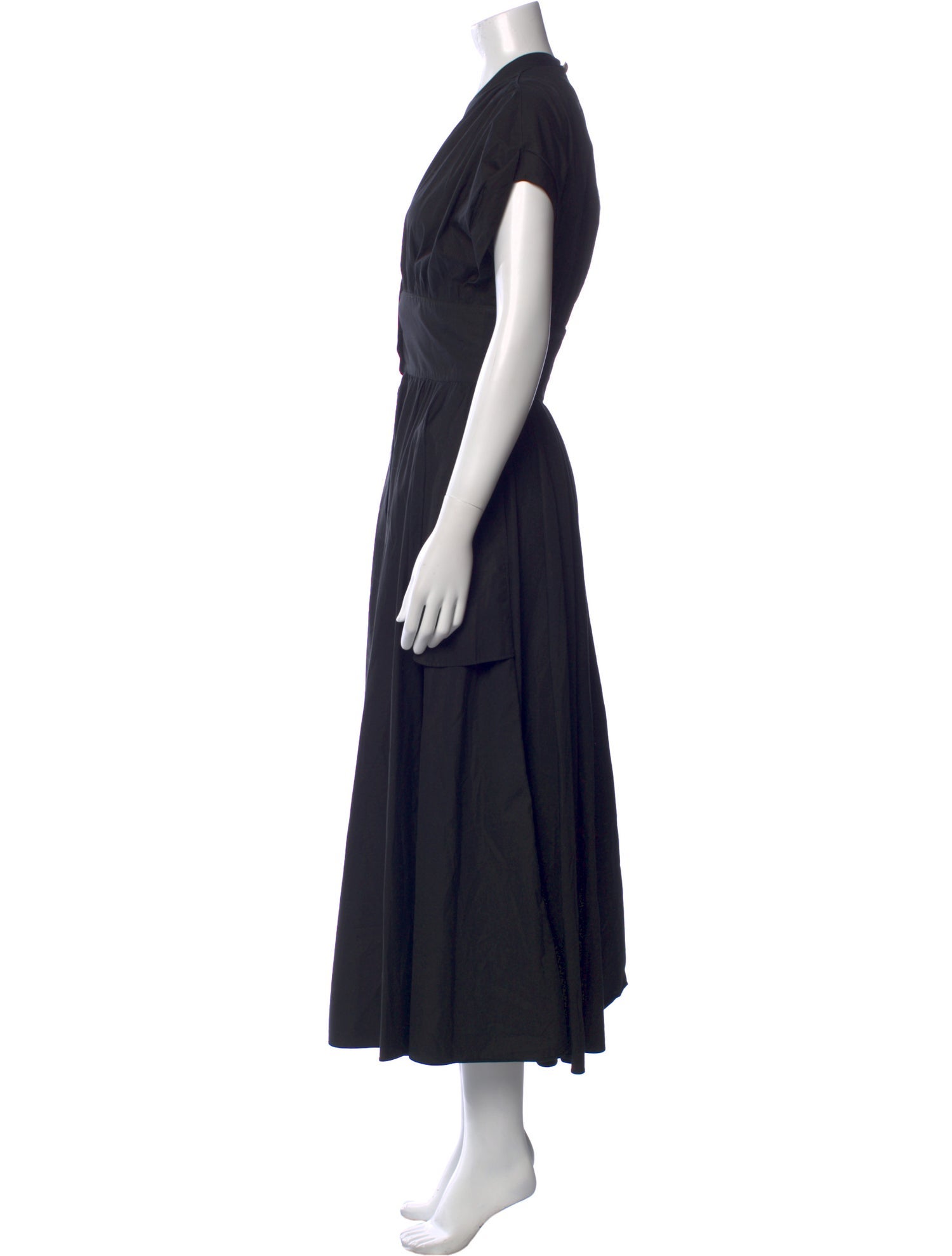 Alaïa V-Neck Long Dress