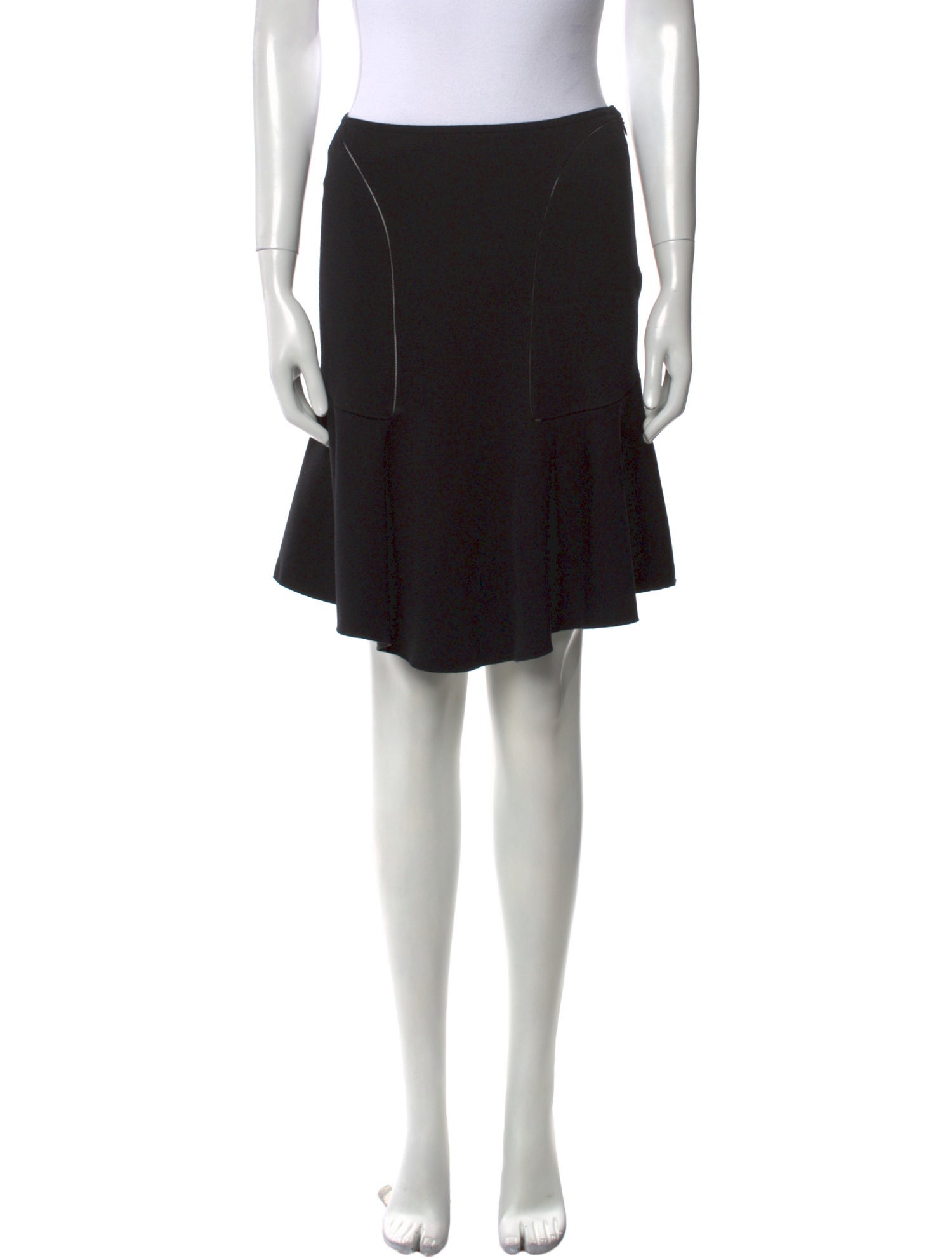 Alaïa Virgin Wool Knee-Length Skirt