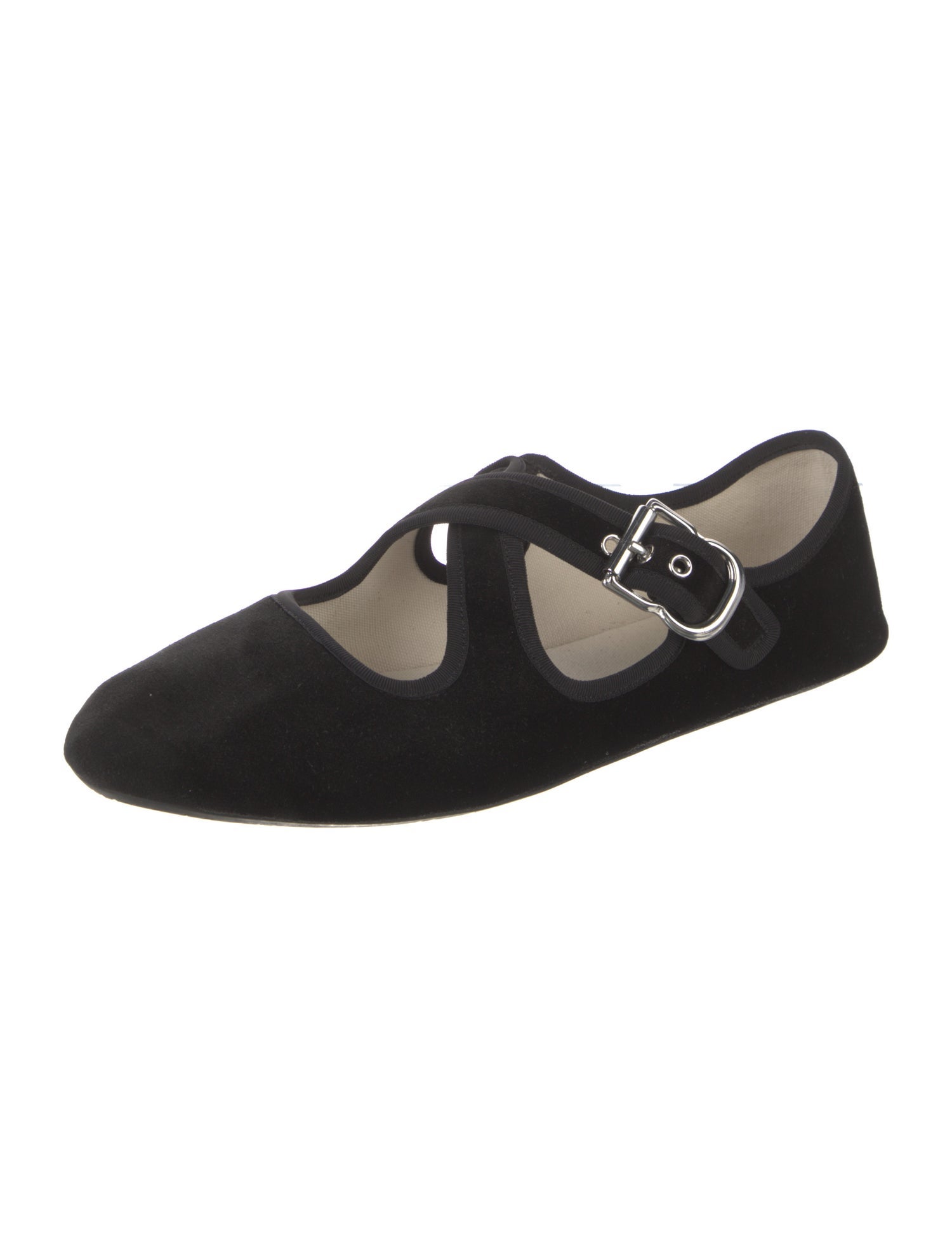 Alaïa Suede Mary Jane Flats